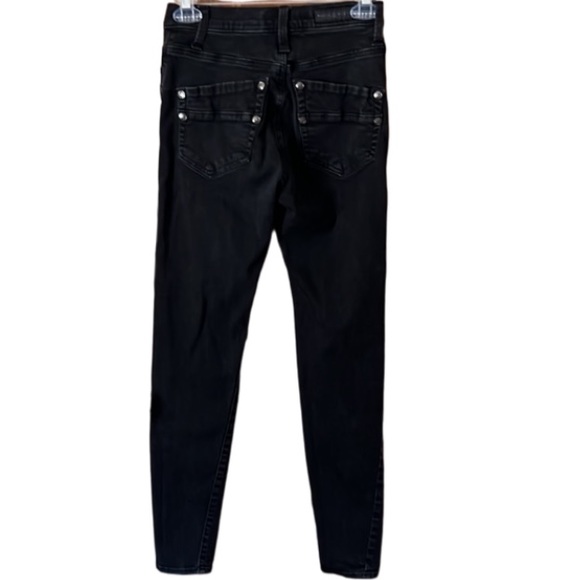 Rock & Republic High Roller Black Denim Skinny Jeans Size 6M - Picture 3 of 16